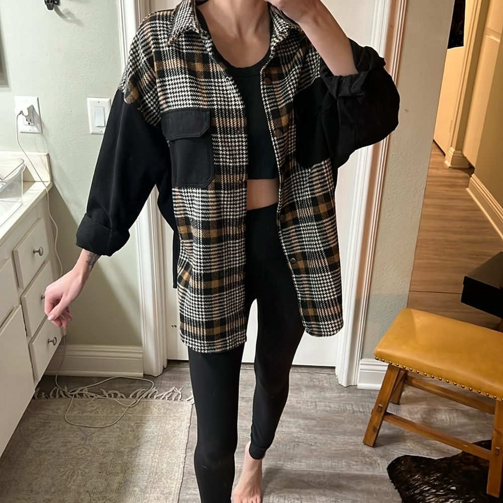 No Name Brand Button Down Shacket - image 1